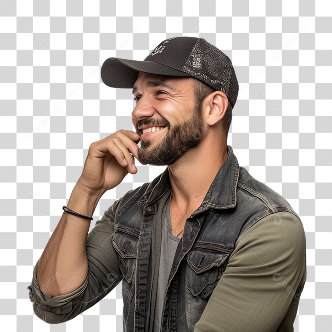 Homem Caminhoneiro Motorista PNG Transparente