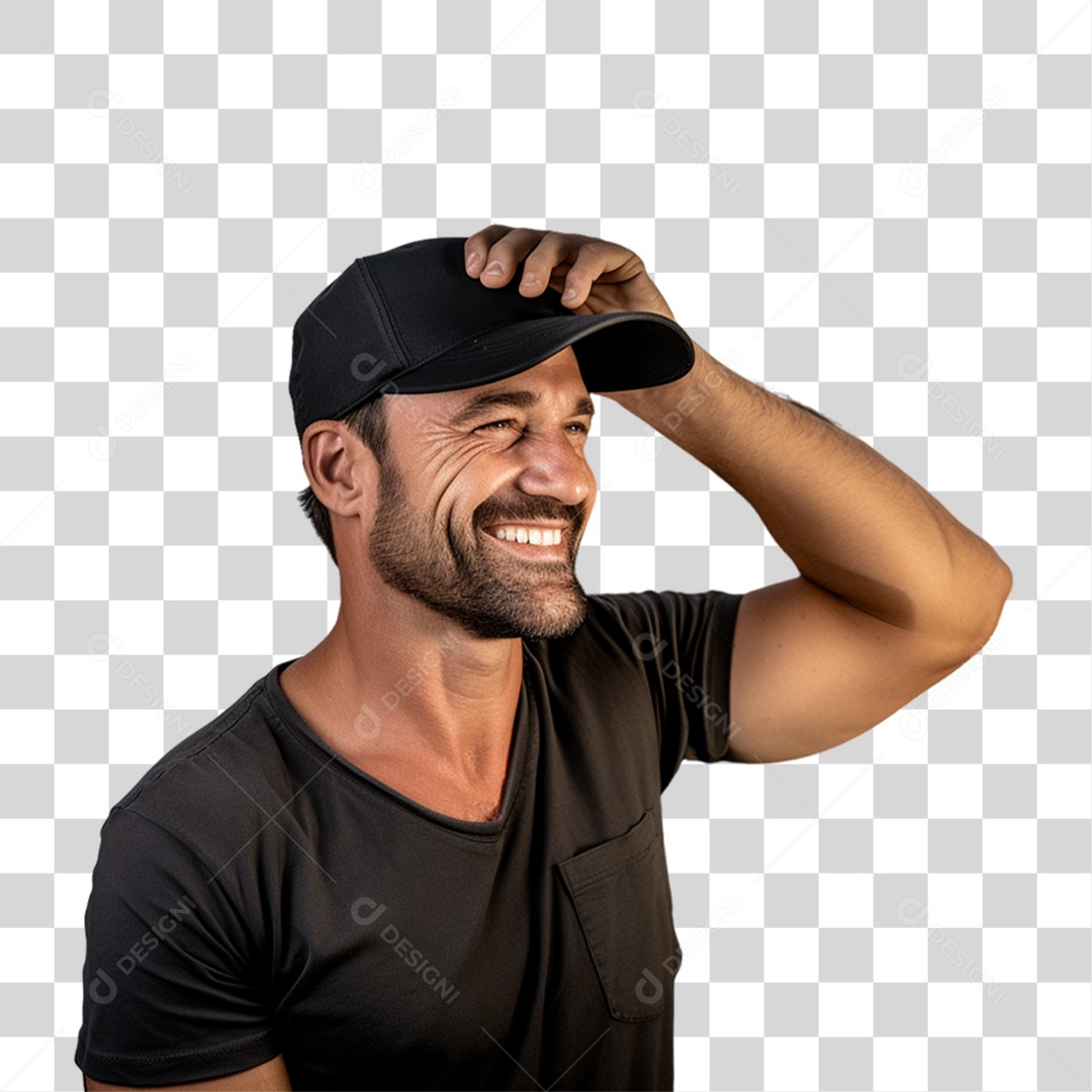 Homem Caminhoneiro Motorista PNG Transparente