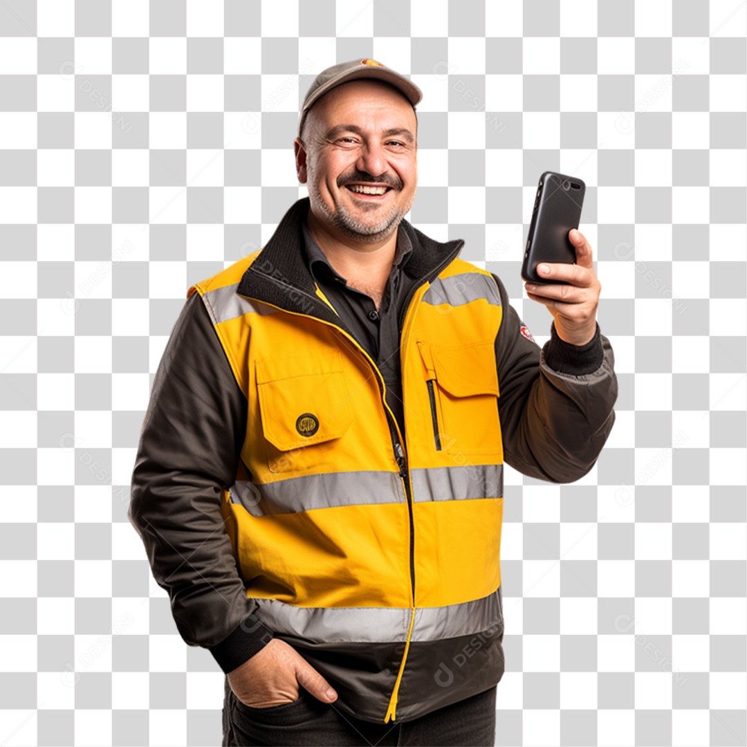 Homem Caminhoneiro Motorista PNG Transparente