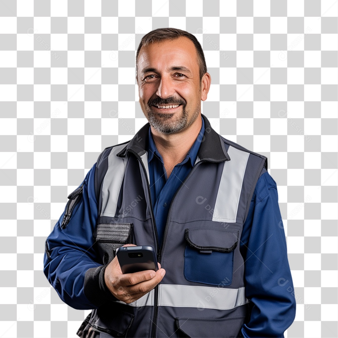 Homem Caminhoneiro Motorista PNG Transparente
