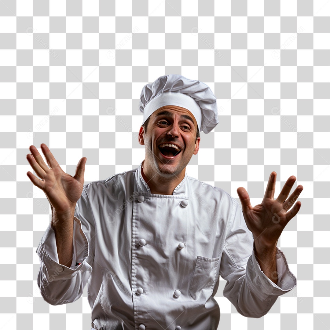 Homem Padeiro Confeiteiro PNG Transparente