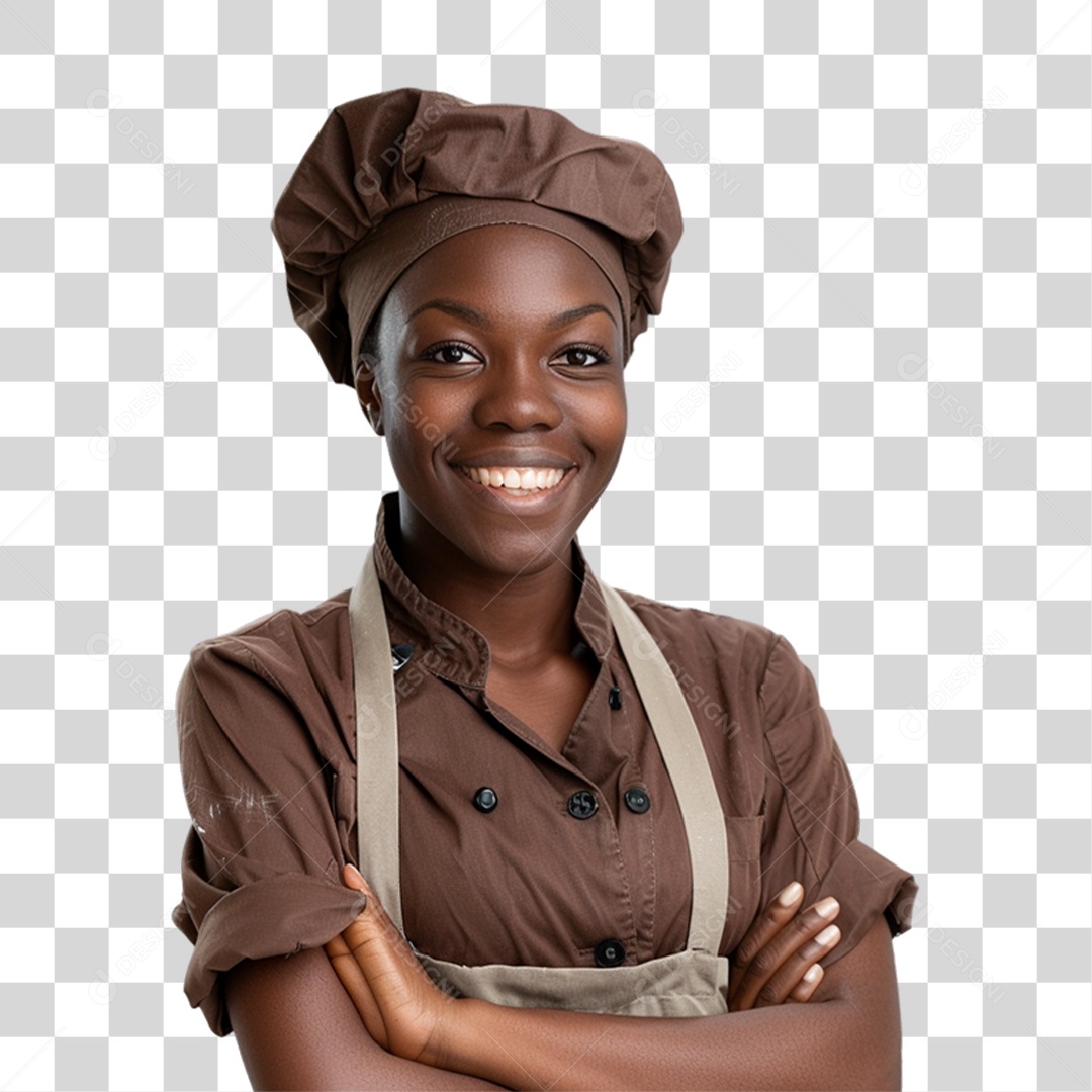 Mulher Padeira Confeiteira PNG Transparente