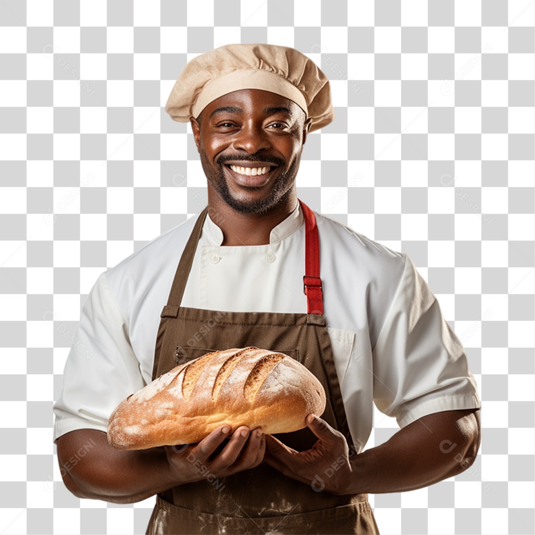 Homem Padeiro Confeiteiro PNG Transparente