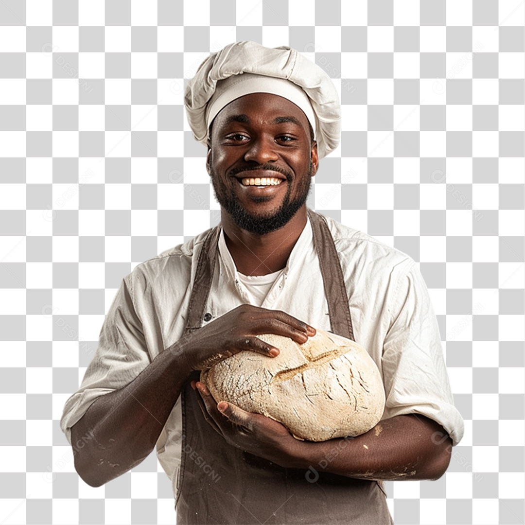 Homem Padeiro Confeiteiro PNG Transparente