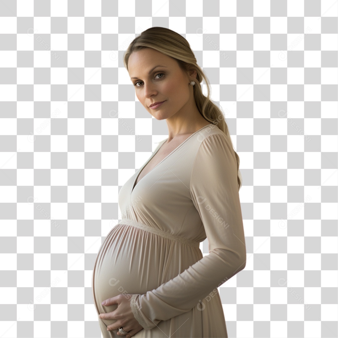 Mulher Gravida Gestante PNG Transparente