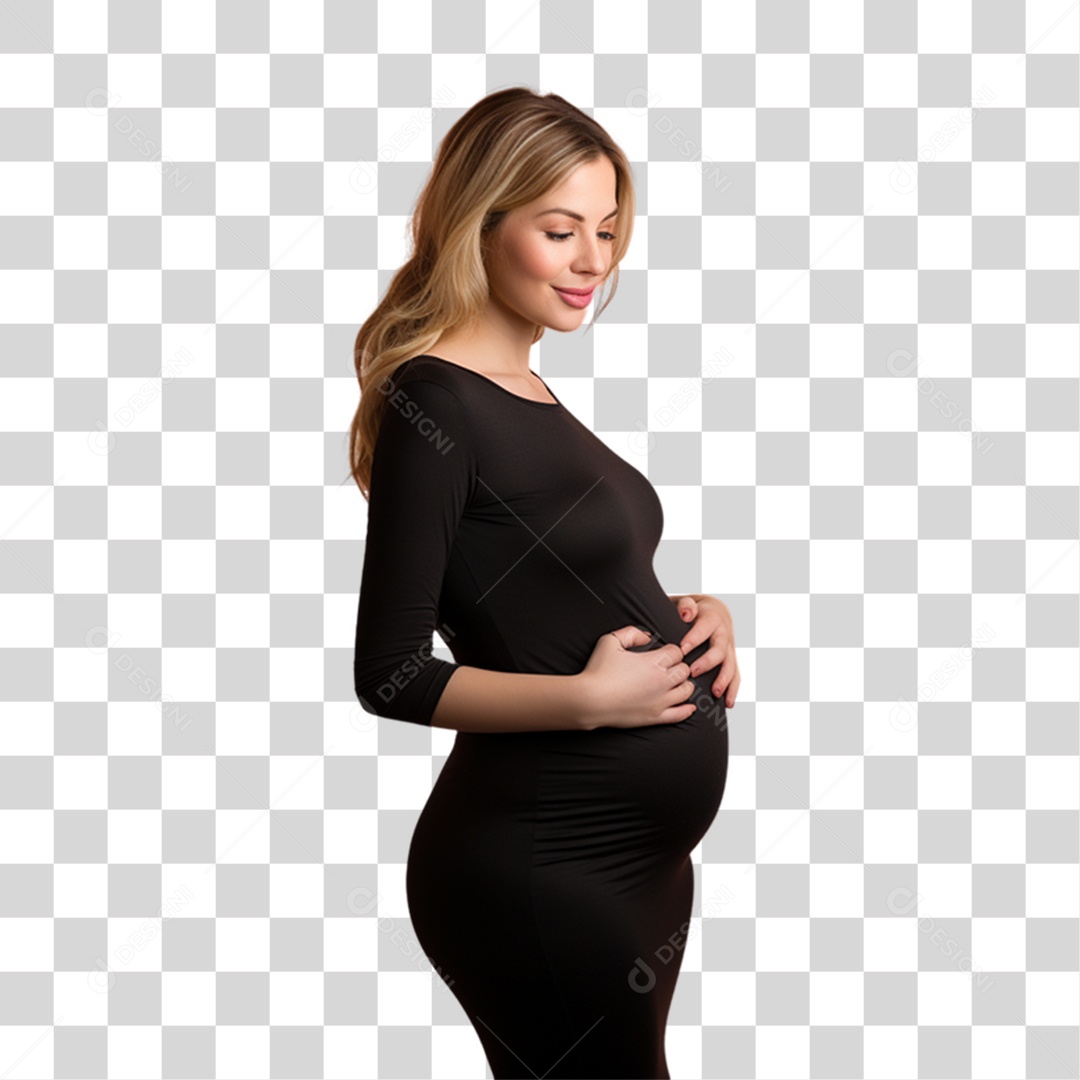 Mulher Gravida Gestante PNG Transparente