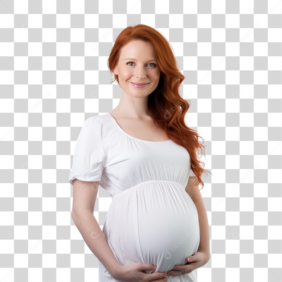 Mulher Gravida Gestante PNG Transparente