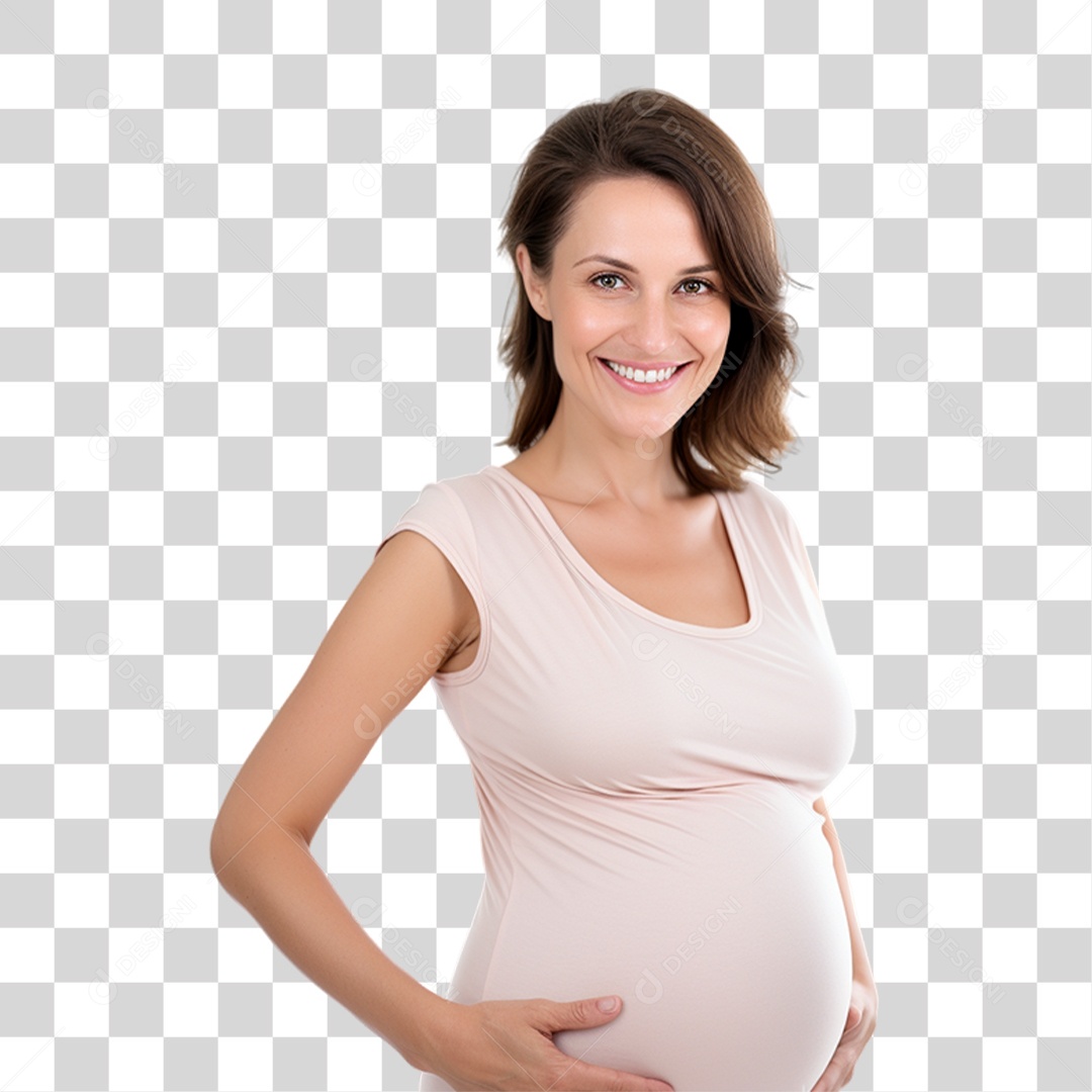 Mulher Gravida Gestante PNG Transparente