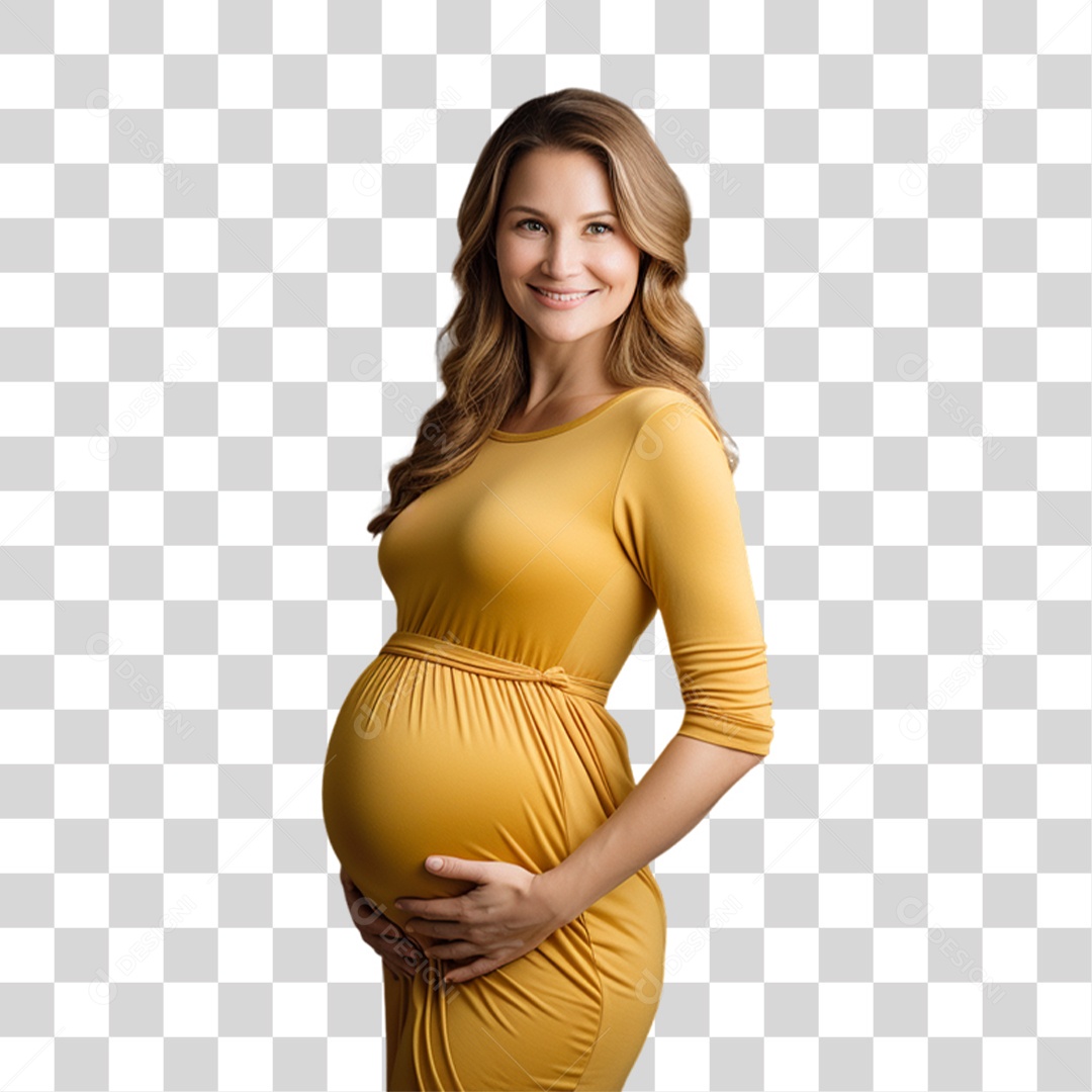 Mulher Gravida Gestante PNG Transparente