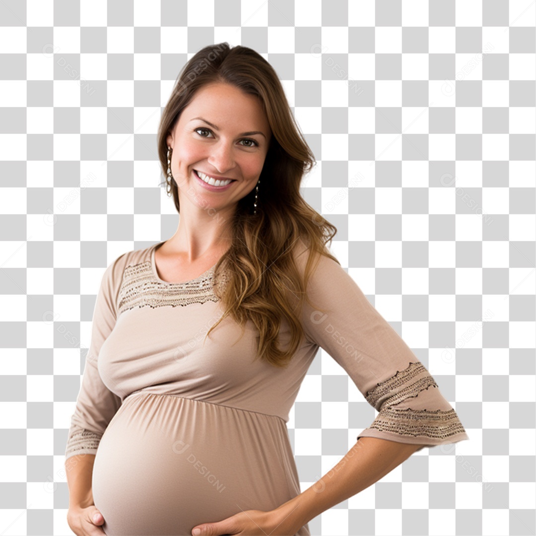 Mulher Gravida Gestante PNG Transparente