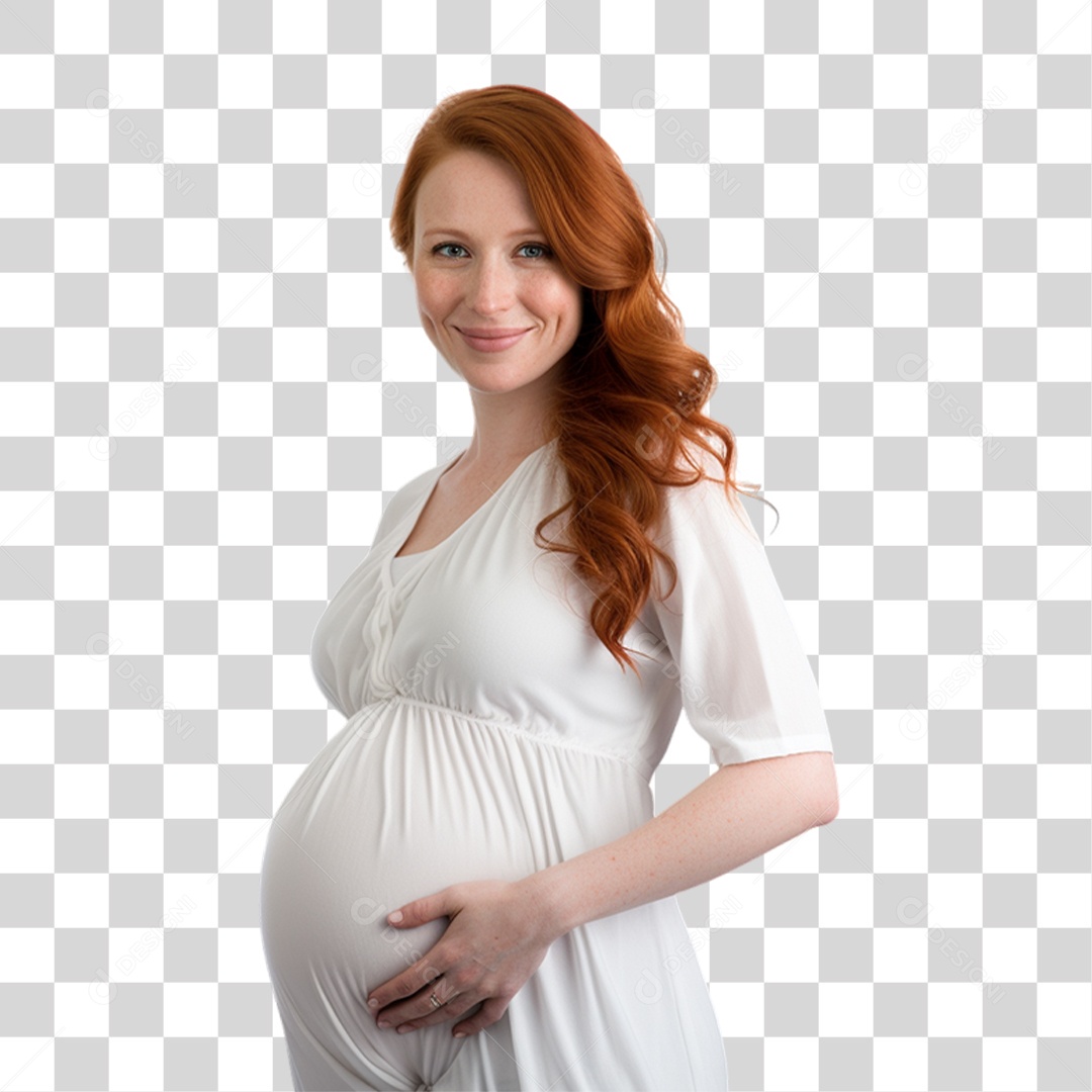 Mulher Gravida Gestante PNG Transparente