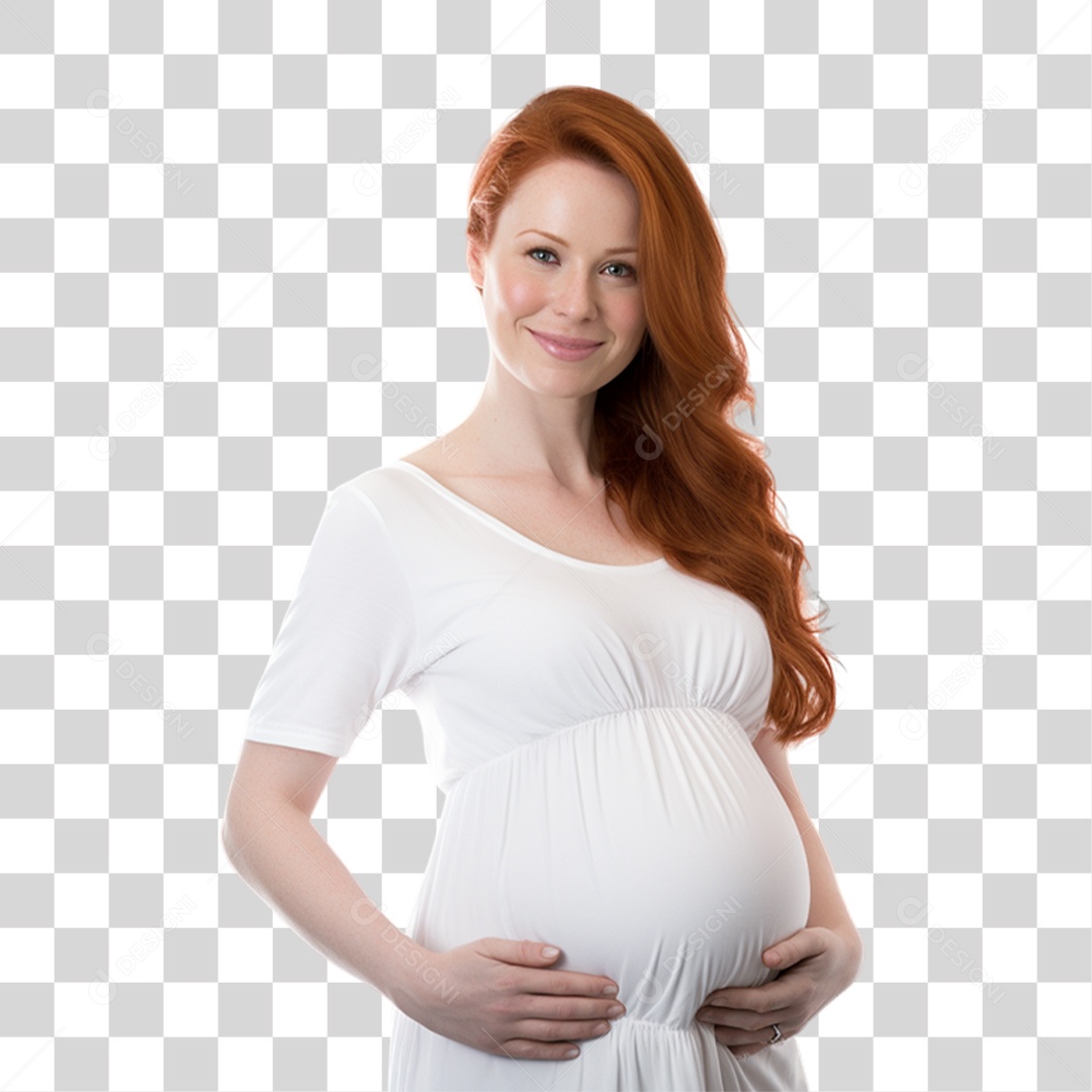 Mulher Gravida Gestante PNG Transparente