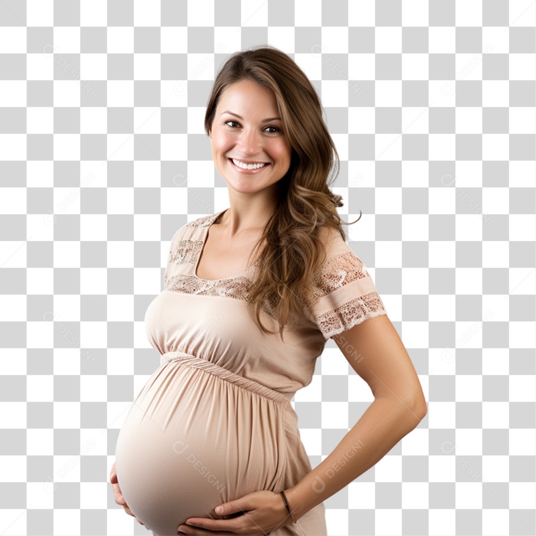 Mulher Gravida Gestante PNG Transparente