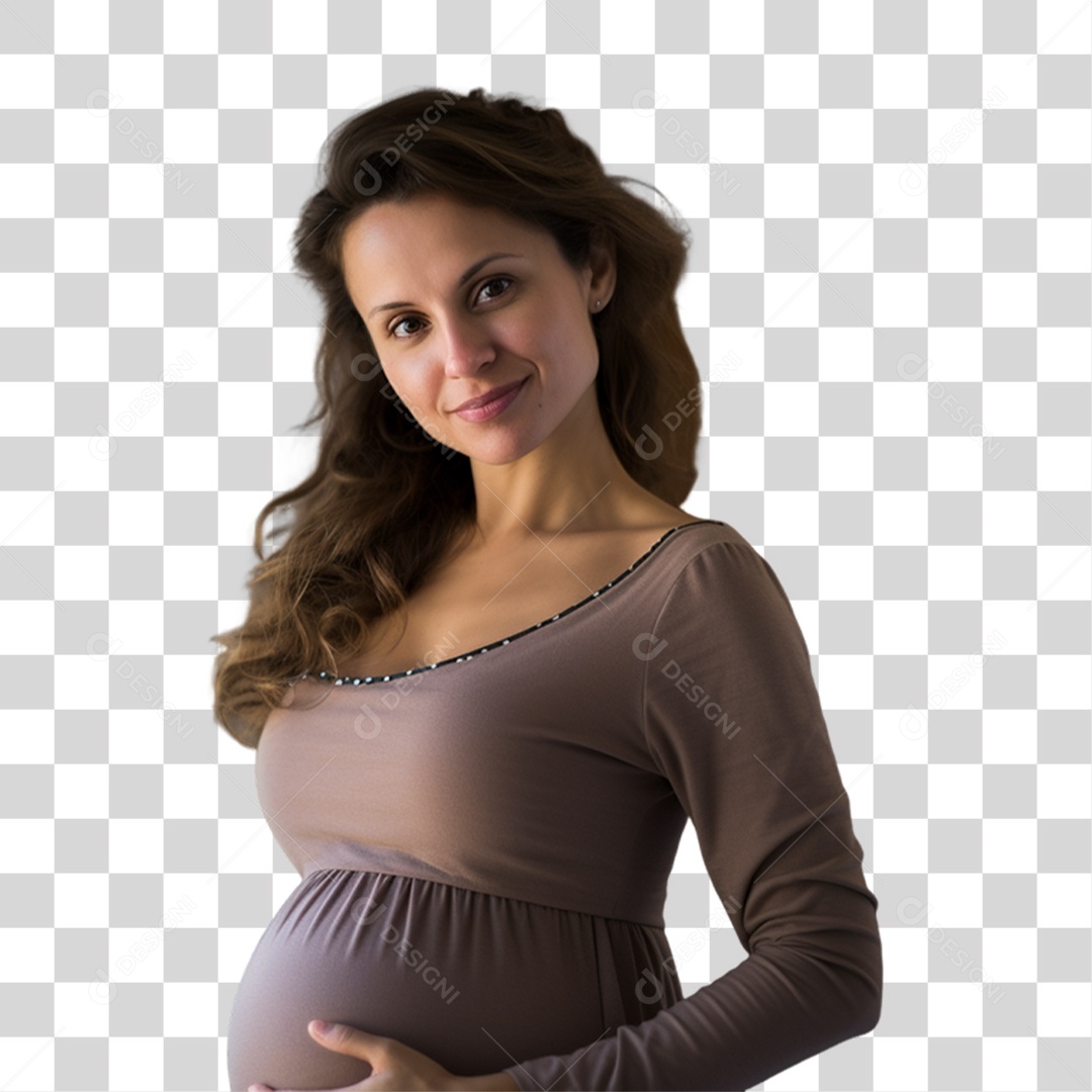 Mulher Gravida Gestante PNG Transparente