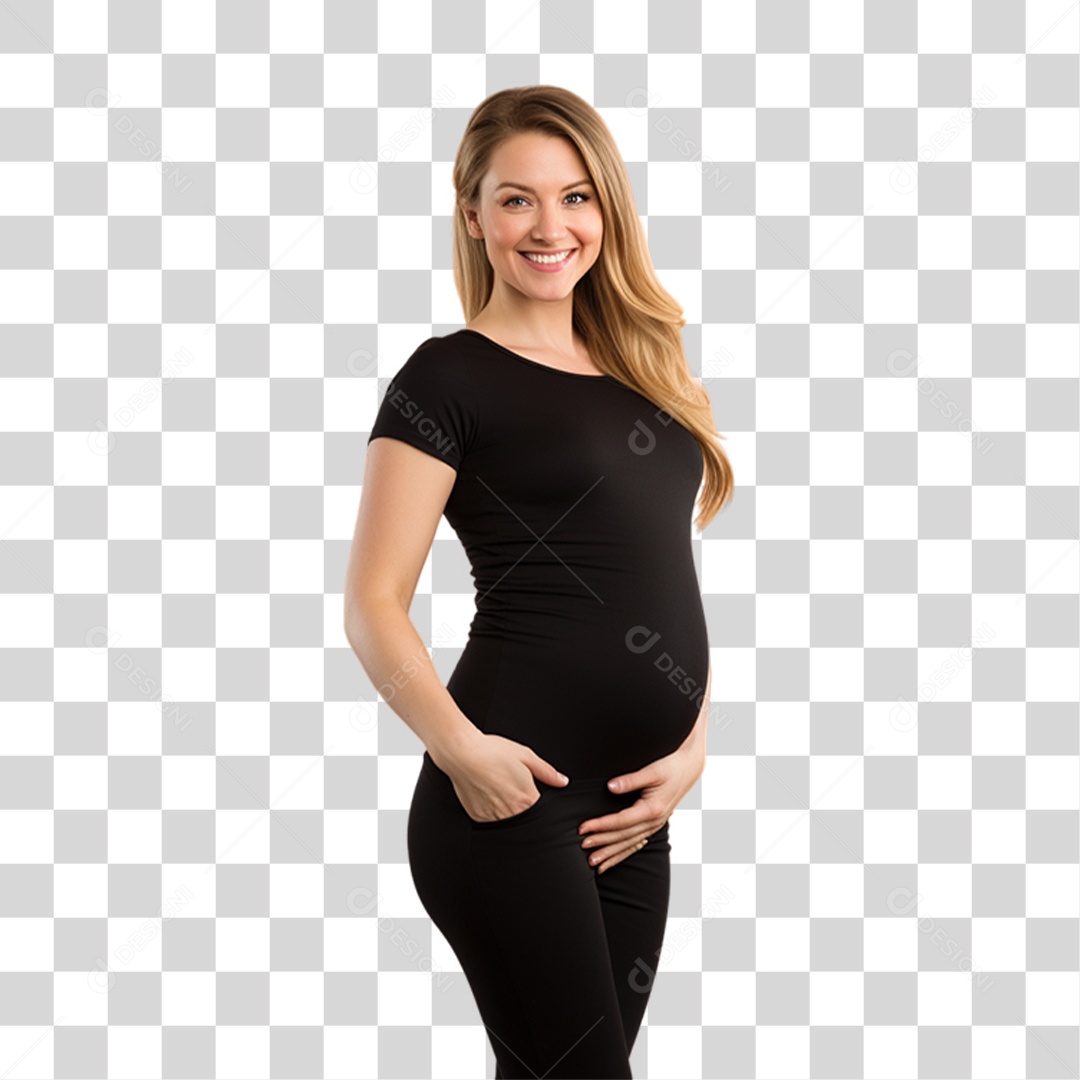 Mulher Gravida Gestante PNG Transparente