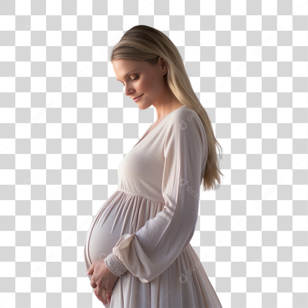 Mulher Gravida Gestante PNG Transparente