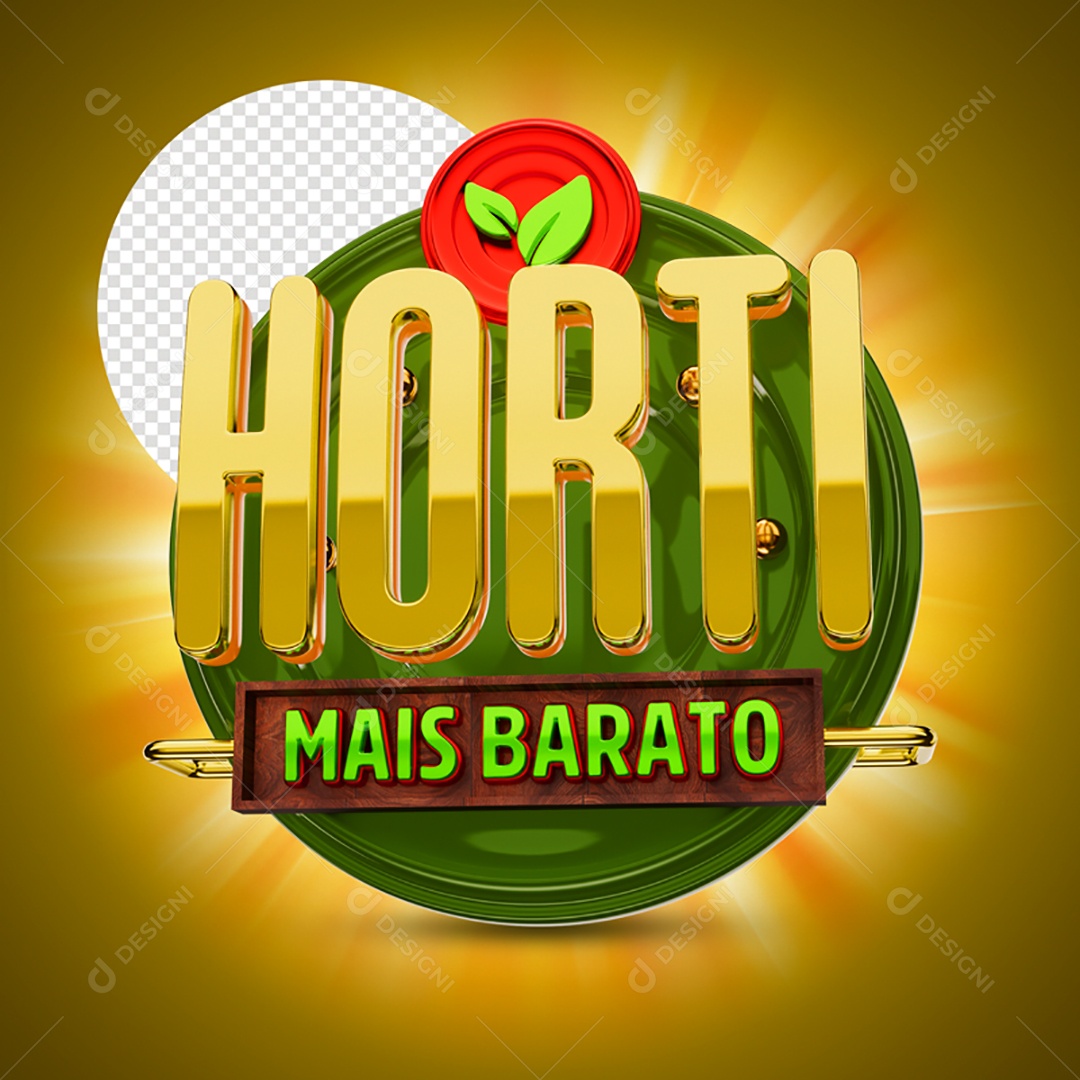 Selo 3D Horti Mais Barato