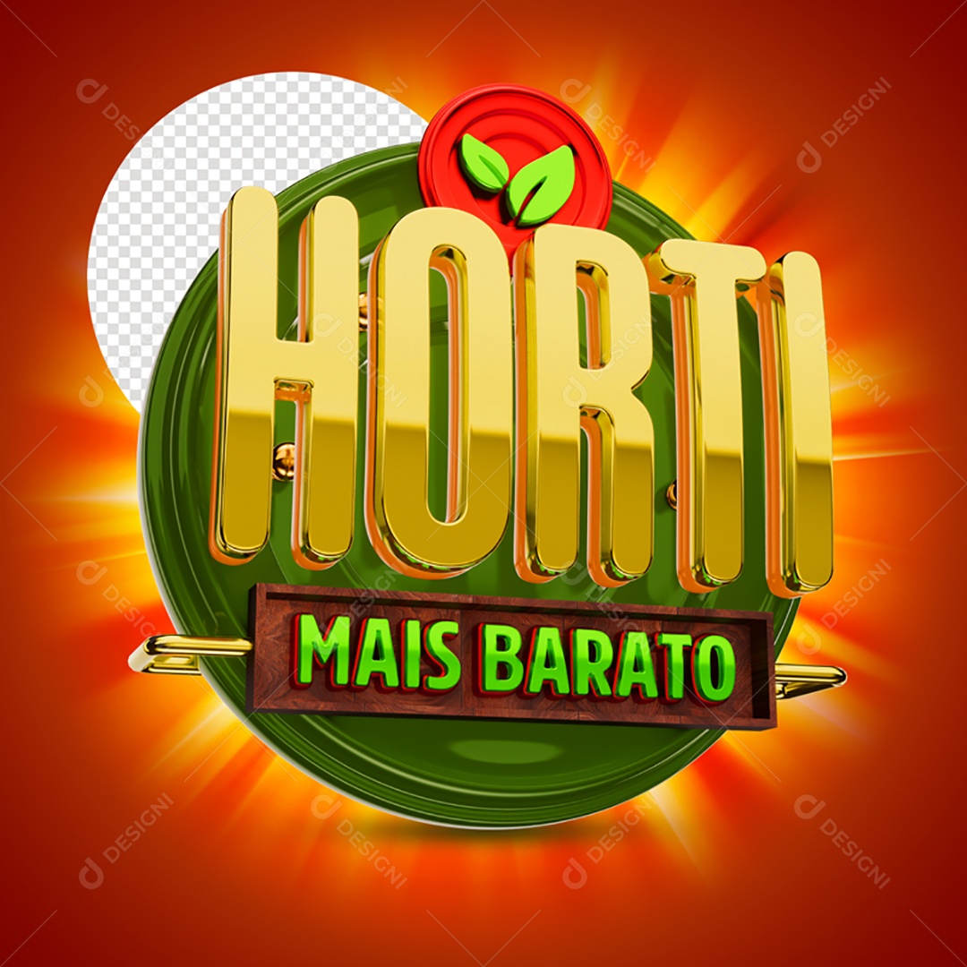 Selo 3D Horti Mais Barato