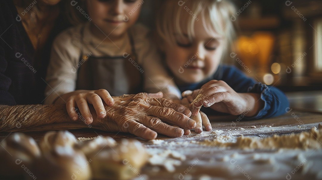 Sincero comovente, o contraste entre mãos envelhecidas e mãos jovens