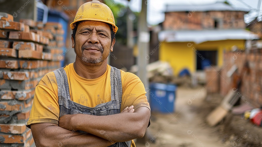 Equipe de engenheiros engajados, trabalhando em torno de uma mesa de conferência com plantas