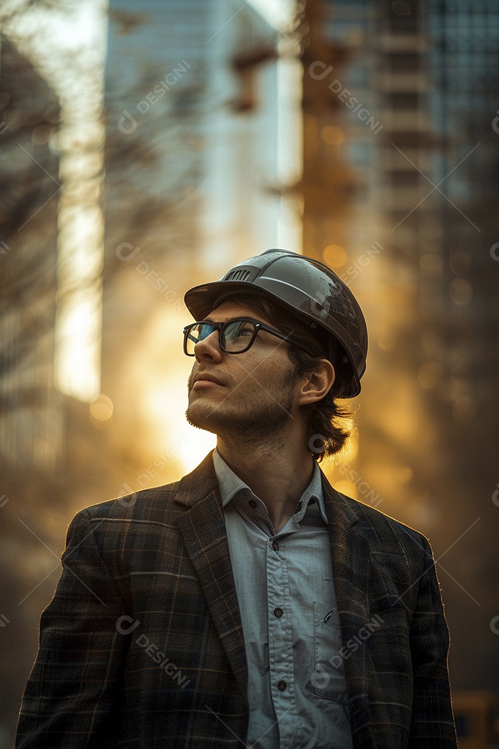 Arquiteto bonito jovem