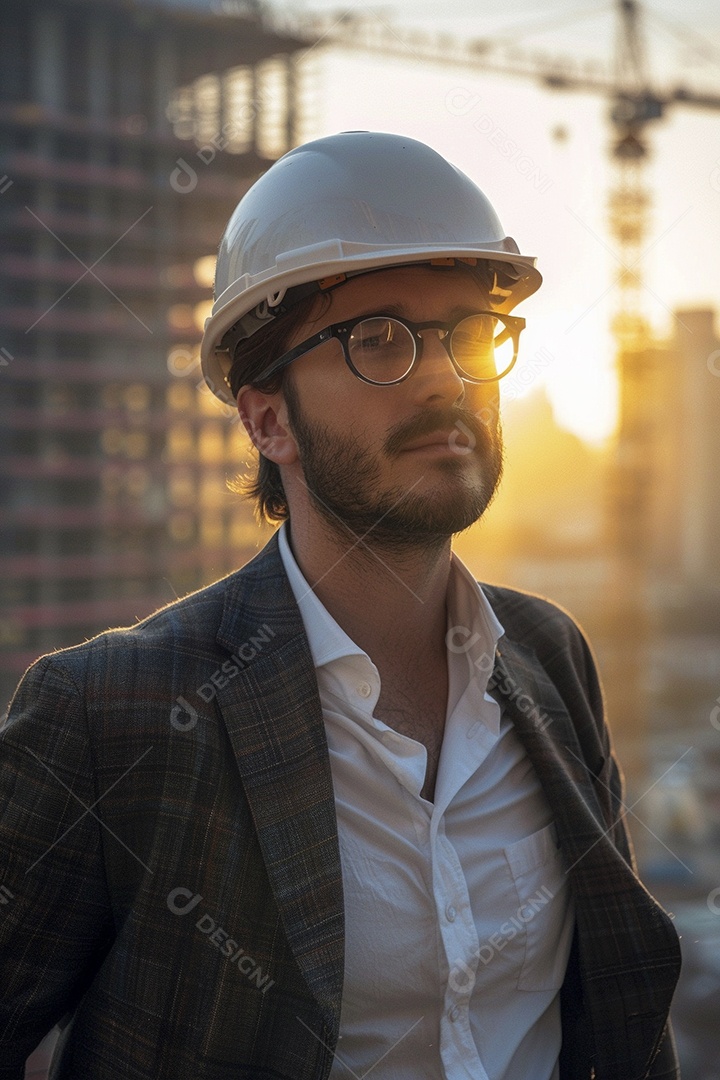 Arquiteto bonito jovem