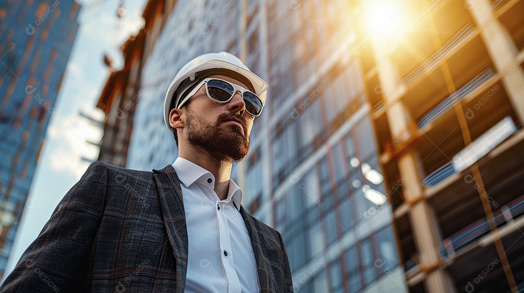 Arquiteto bonito jovem