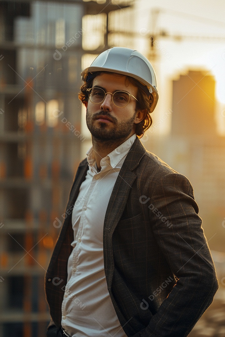 Arquiteto bonito jovem