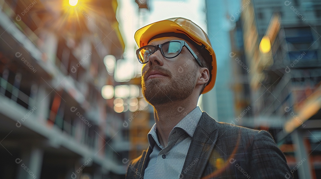 Arquiteto bonito jovem