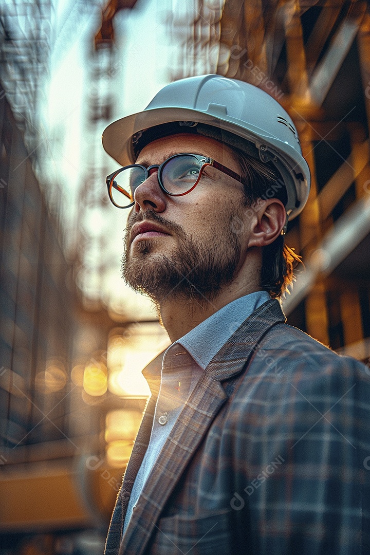 Arquiteto bonito jovem