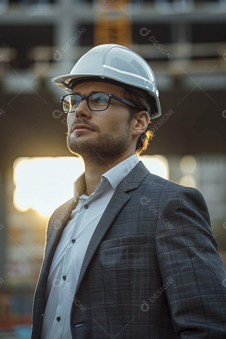 Arquiteto bonito jovem