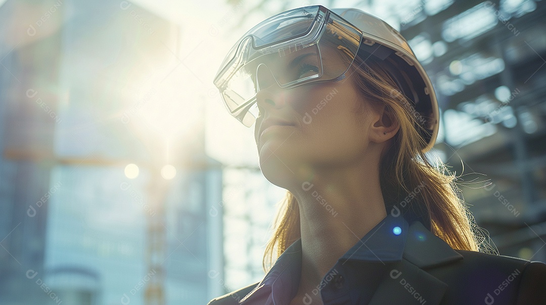 Mulher Arquiteta jovem e bonita