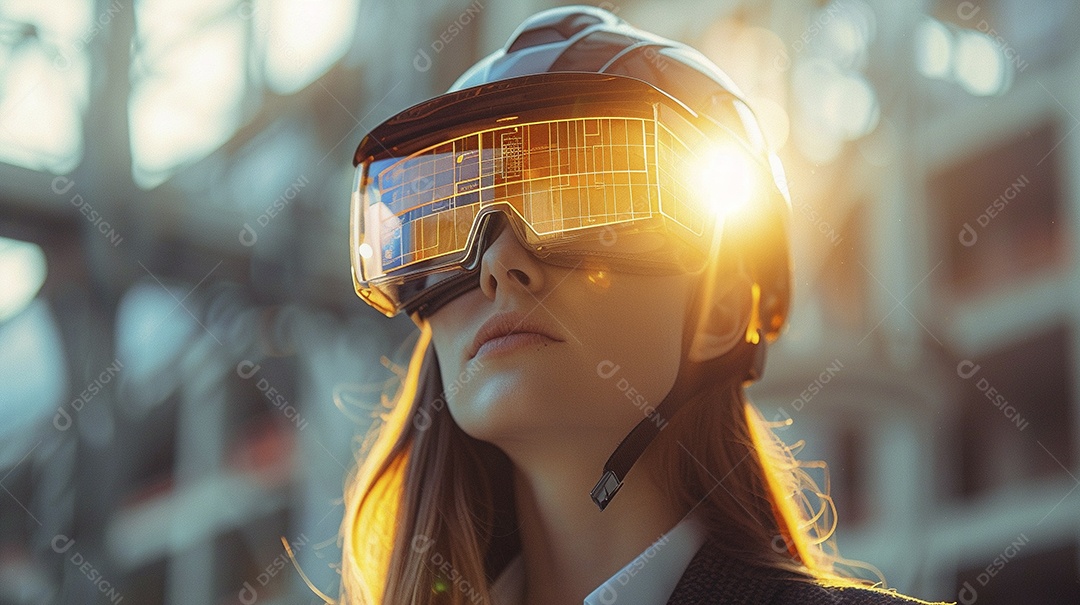 Mulher Arquiteta jovem e bonita