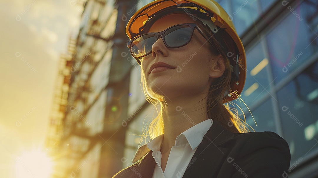 Mulher Arquiteta jovem e bonita