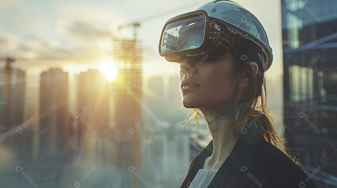 Mulher Arquiteta jovem e bonita