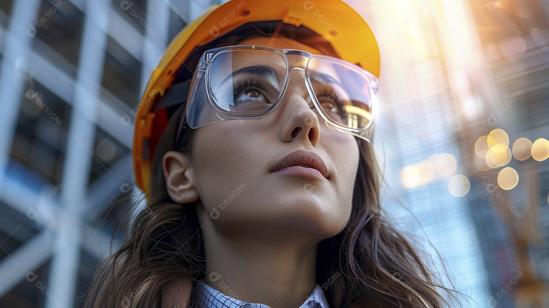 Mulher Arquiteta jovem e bonita