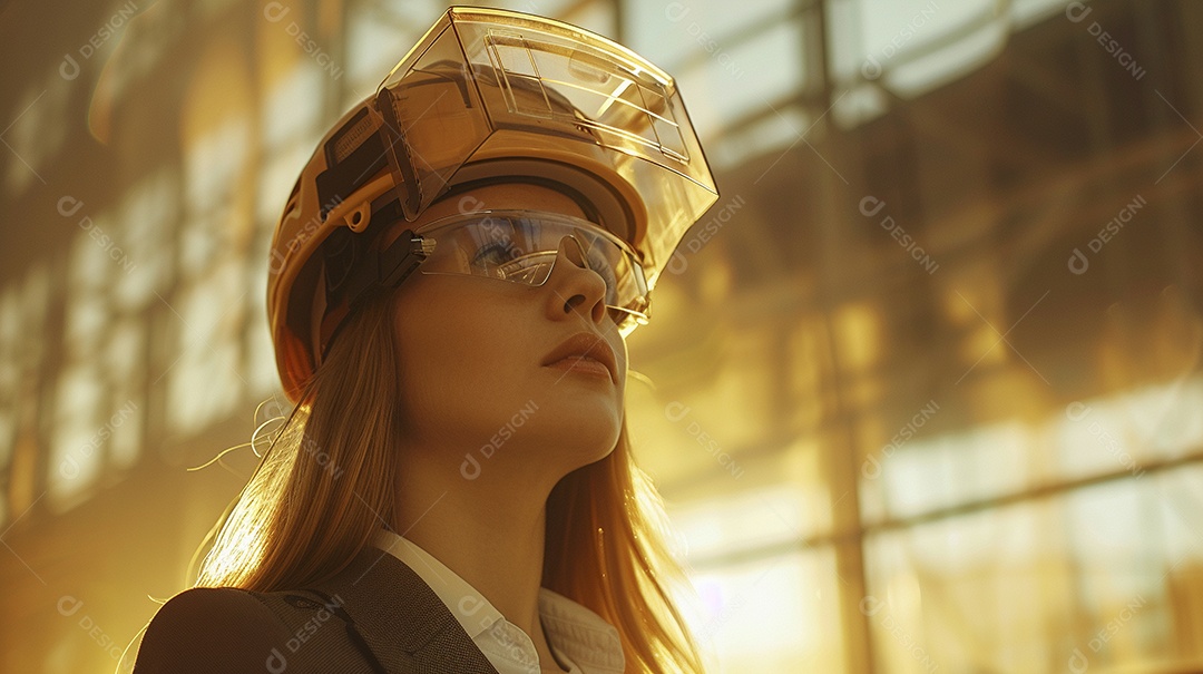 Mulher Arquiteta jovem e bonita