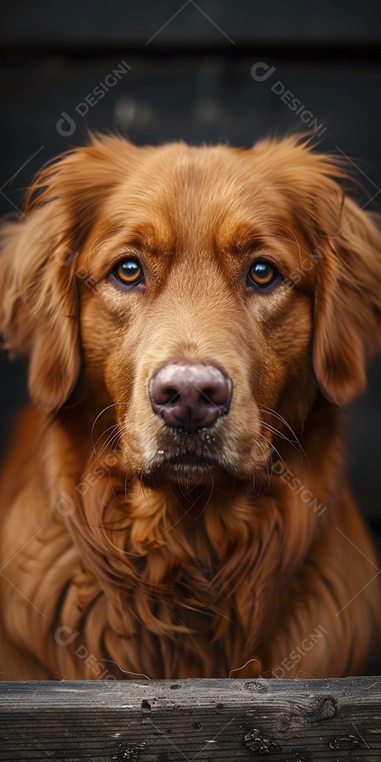 Impressionante fotografia de retrato de um cachorro, canino, animal de estimação