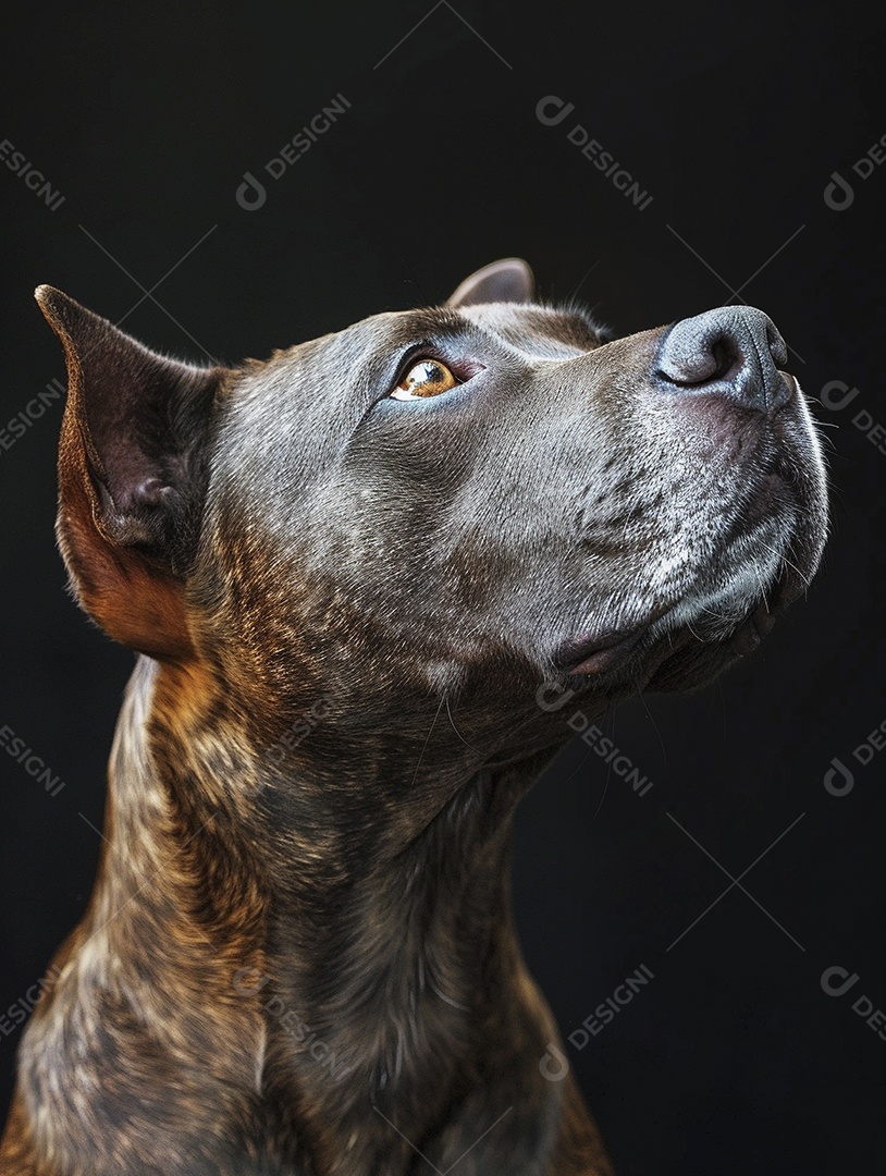 Impressionante fotografia de retrato de um cachorro, canino, animal de estimação