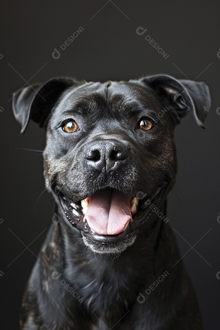Impressionante fotografia de retrato de um cachorro, canino, animal de estimação