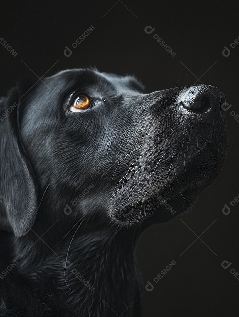 Impressionante fotografia de retrato de um cachorro, canino, animal de estimação