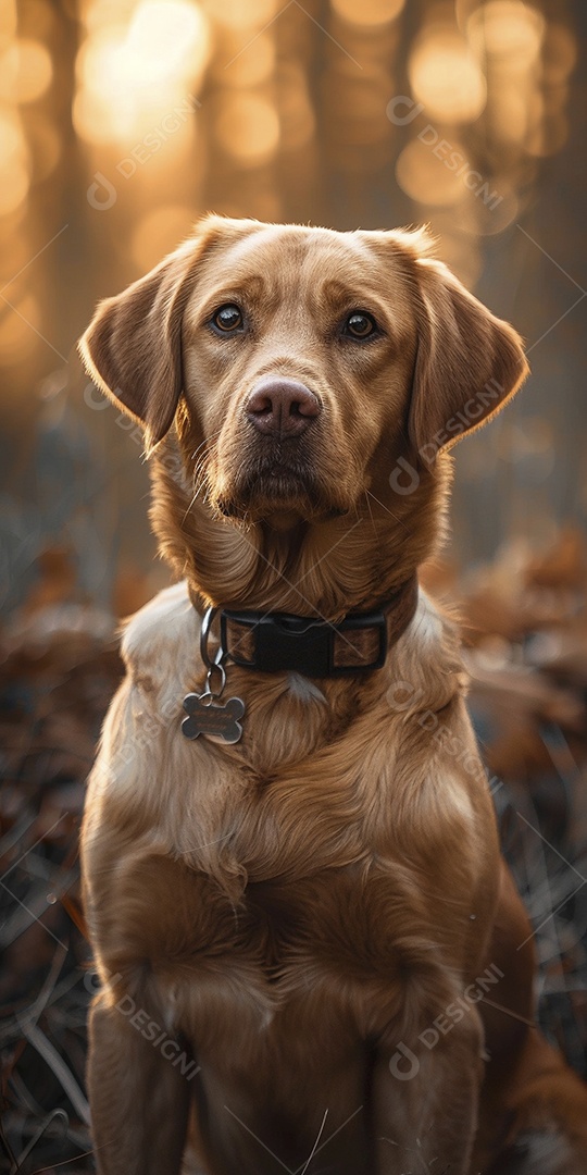 Impressionante fotografia de retrato de um cachorro, canino, animal de estimação