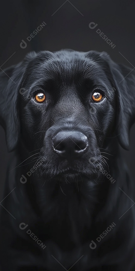 Impressionante fotografia de retrato de um cachorro, canino, animal de estimação