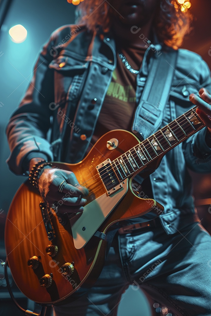 Banda musical se apresentando no palco de concertos, músicos, guitarristas, performance ao vivo