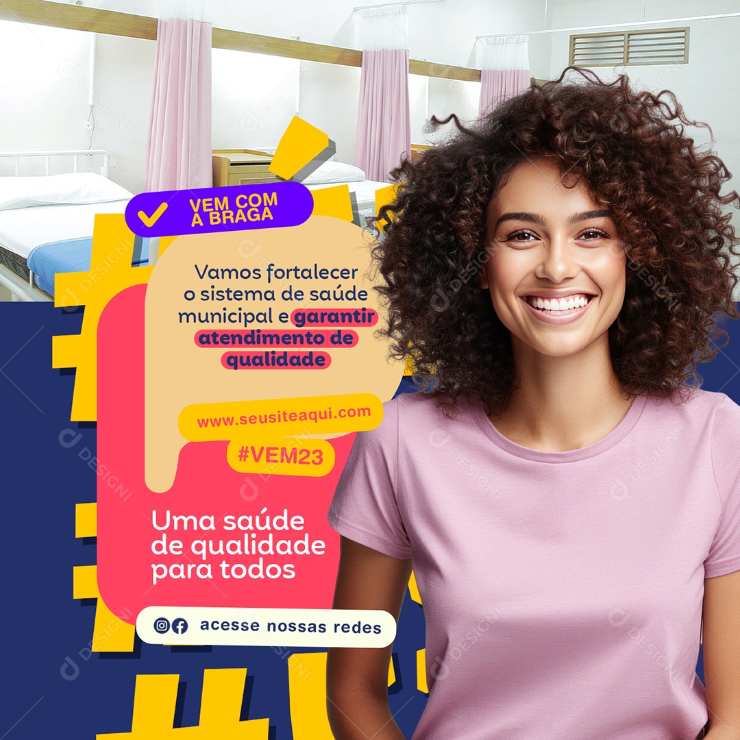 Quality Health for All Social Media PSD Editable