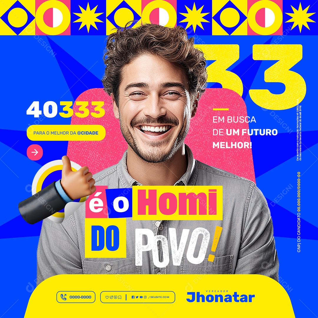 Em Busca de um Futuro Melhor Social Media PSD Editável