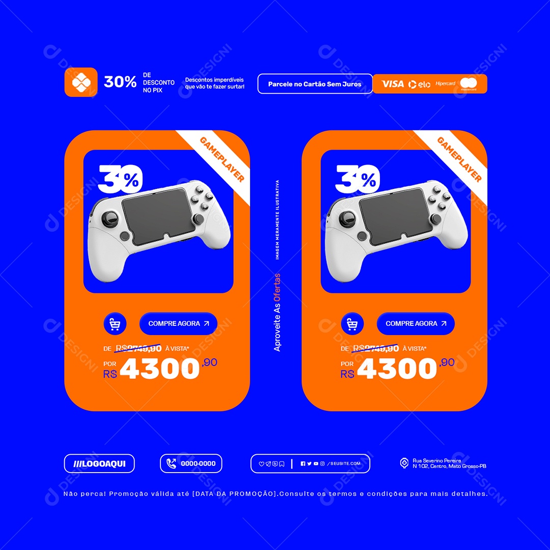 Descontos Imperdíveis que vão te Fazer Surtar Social Media PSD Editável