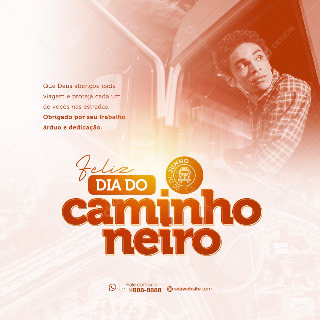 Dia Do Caminhoneiro Social Media PSD Editável
