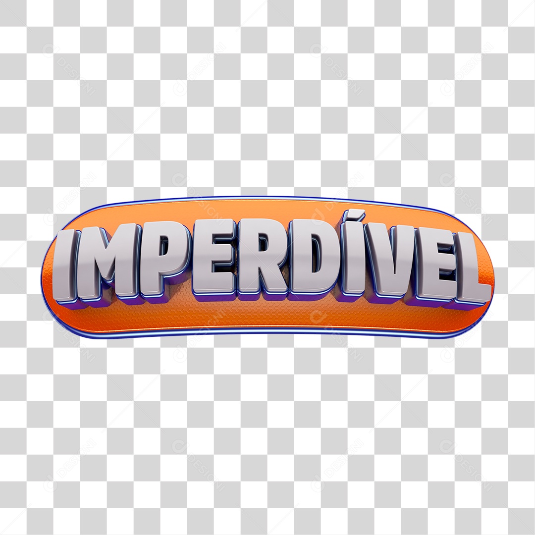 Imperdivel Selo 3D Para Composição PNG Transparente