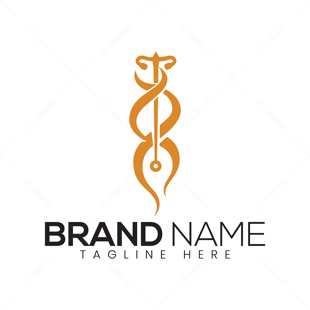Modelo de Logo de Medicina Vetor EPS Editável